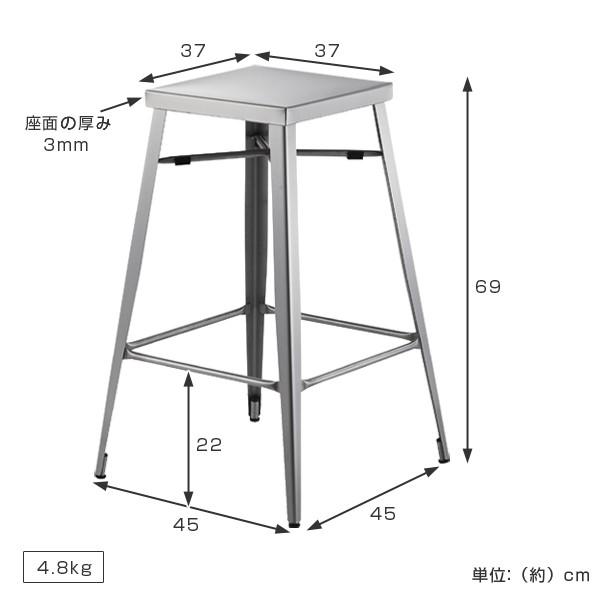 スツール ハイスツール ステンレス製 ( 椅子 いす チェア スツール ハイスツール ステンレス製 ( 椅子 いす チェア