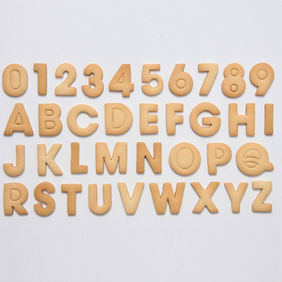 クッキー型 抜き型 アルファベット 数字 36個セット プラスチック製 タイガークラウン （ 抜型 クッキー プラスチック 製菓グッズ ）｜livingut｜03