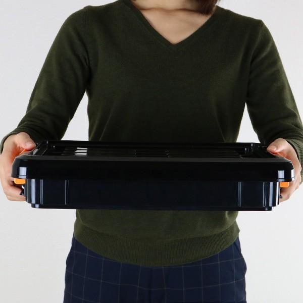 収納ボックス タフコン TCー38-08 仕切り付き 幅26×奥行38×高さ8cm