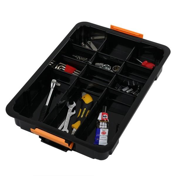 収納ボックス タフコン TCー47-09 仕切り付き 幅33×奥行47×高さ9cm