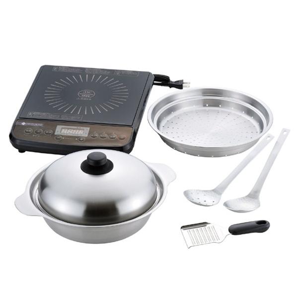鍋セット 燕三 ステンレス卓上鍋26cmセット＆IHクッキングヒーター