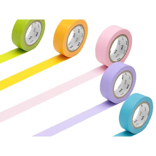 マスキングテープ 無地 mt 1P ベーシックカラー （ カモ井加工紙