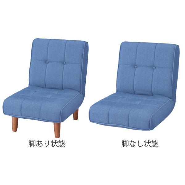 ソファ フロアソファ 1人掛け デニム調 （ ソファー フロアソファー