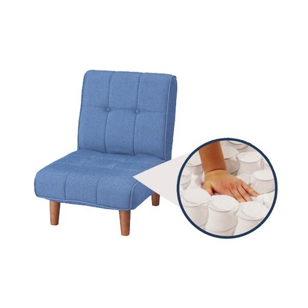 ソファ フロアソファ 1人掛け デニム調 （ ソファー フロアソファー