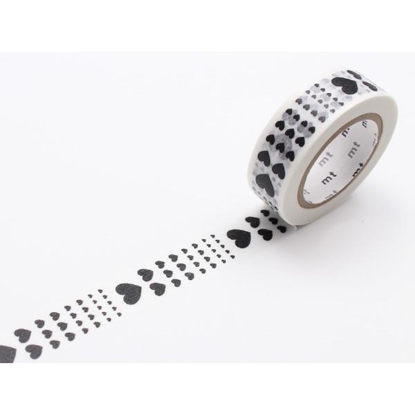 マスキングテープ mt 1P ハート スケール 幅15mm （ カモ井加工紙