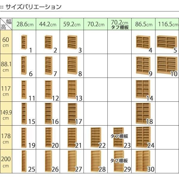 本棚 ブックシェルフ エースラック カラーラック 約幅45cm 高さ200cm