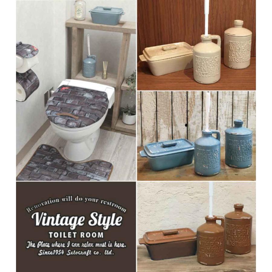 セトクラフト トイレブラシ ケース付き 陶器 （ トイレ ブラシ トイレ