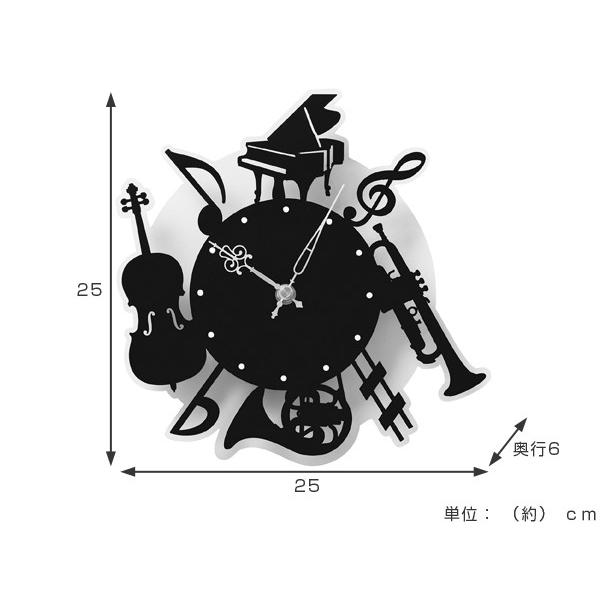 entrance with music 壁掛け時計 楽器 （ 壁掛け 時計 ウォール
