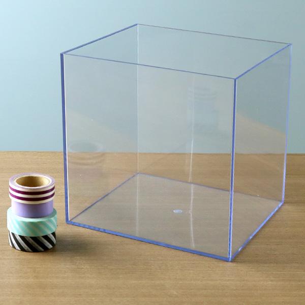 クリアケース 収納ケース 8個セット 約 幅18×奥行18×高さ18cm 透明