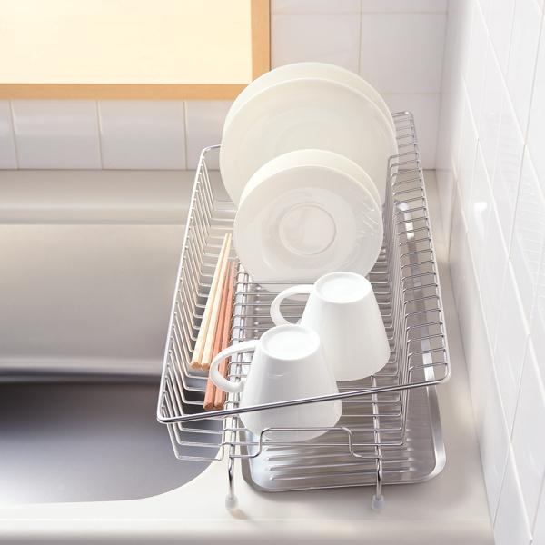 水切りカゴ 幅18cmに置ける水切りカゴ leye レイエ ステンレス 日本製
