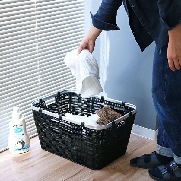 ランドリーバスケット かご 約 幅50×奥行36×高さ27cm バスケット