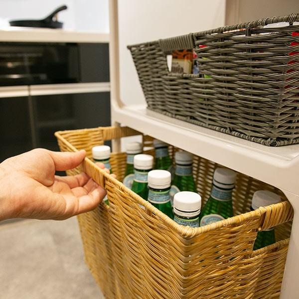 バスケット 収納ボックス 約 幅39×奥行27×高さ26cm ラスティー フル