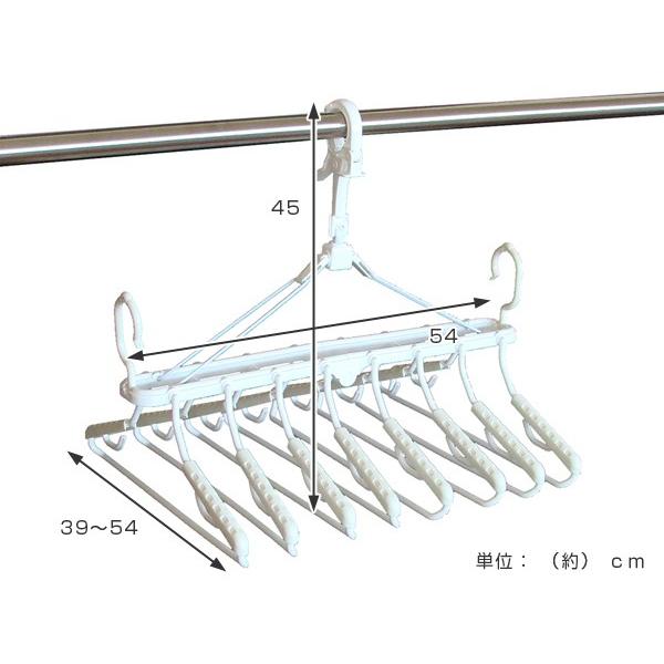 洗濯ハンガー スーパードライハンガー 8連 N-style （ 連結ハンガー 8