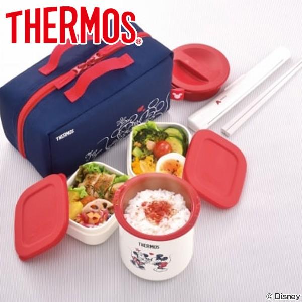 THERMOSサーモス★ミッキー★ディズニー★保温弁当箱＋フードコンテナー Disney（ディズニー） □在庫限り・入荷なし□ 保温弁当箱 ランチ