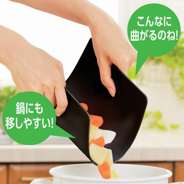 まな板 両面使える柔らかシートまな板 L 36.5×24.5cm 日本製 （ 抗菌