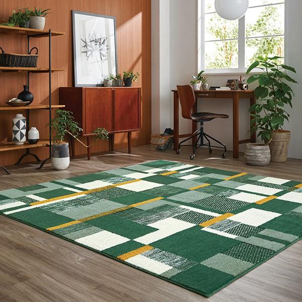 ラグ カーペット 2.5畳 スミノエ トラッドタータン 200×200cm