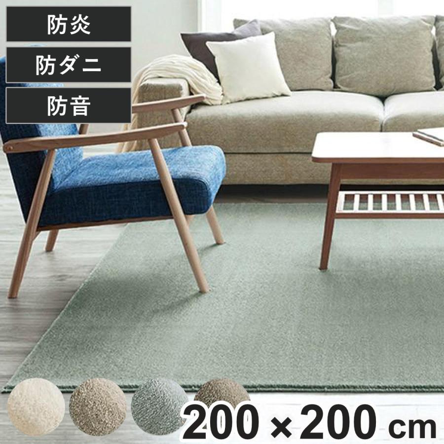 スミノエ ラグ カーペット 2.5畳 カーム 200×200cm （ 絨毯 マット