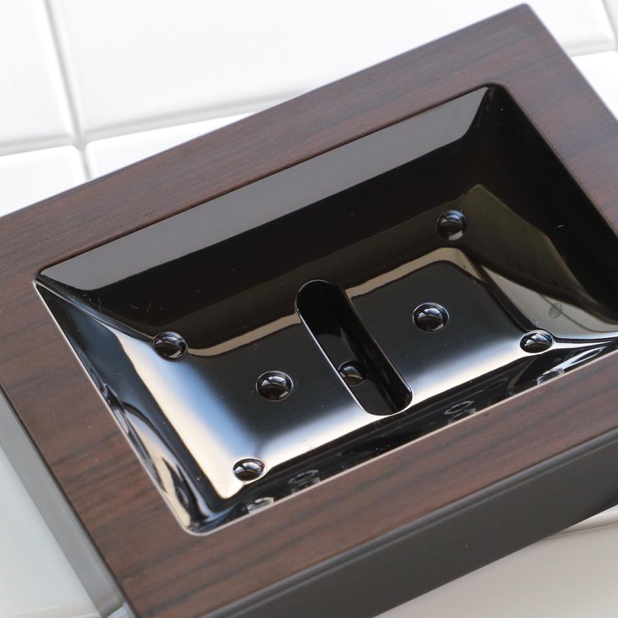 ソープディッシュ WOODY （ 石鹸トレー ソープトレイ 石けん置き 石鹸