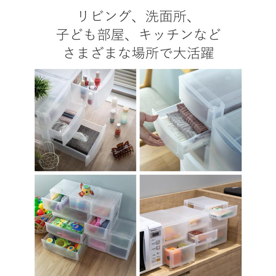収納ケース 引き出し 幅19.5×奥行26.5×高さ26.5cm A5 深2段 収納ケース 引き出し 幅19.5×奥行26.5×高さ26.5cm A5 深2段