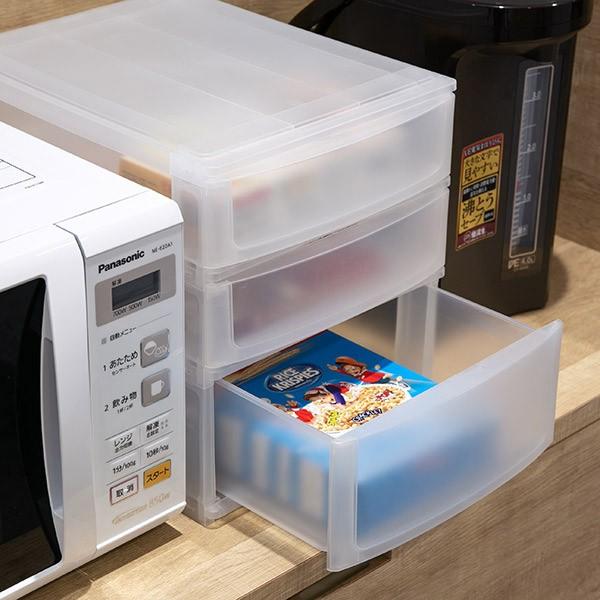 収納ケース 引き出し 約 幅27 奥行35 高さ31cm 浅2深1段 収納ボックス プラスチック 小物 収納 リビングート ヤフー店 通販 Yahoo ショッピング