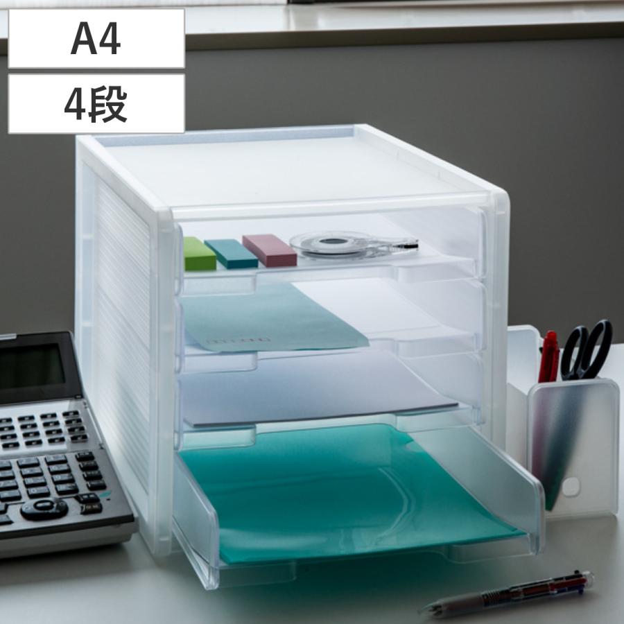 SANKA レタートレー A4 4段 半透明 squ+ ナチュラ ソーフィス SANKA レタートレー A4 4段 半透明 squ+ ナチュラ ソーフィス