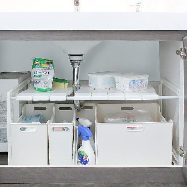 リビング収納 SANKA 収納ケース 約 幅11×奥行32.8×高さ26.3cm ナチュラ ソート