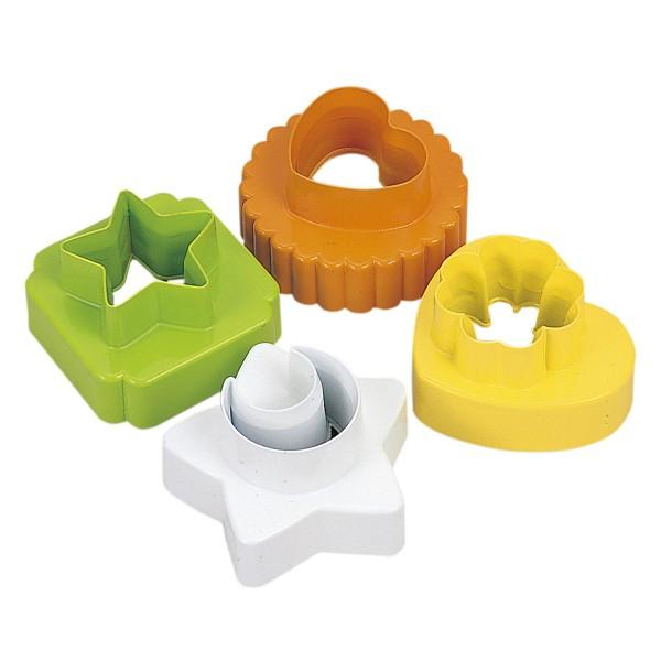 貝印 クッキー型 抜き型 2色 セット プラスチック製 （ クッキー抜型