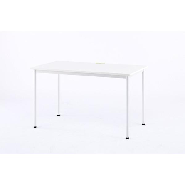 ［値下げ］新品未使用 ワークテーブル　オフィスデスク　配線穴付　シンプルデザイン　幅100cm （ ワークデスク デスク テーブル 机 オフィス家具 パソコンデスク PCデスク ） アール・エフ・ヤマカワ ワークテーブル オフィスデスク 配線穴付