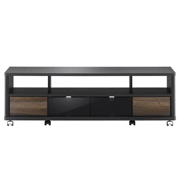 テレビ台 AVラック キャスター付 ツートーン 木目調 52V型対応 EE 幅