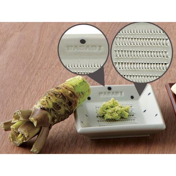 おろし器 わさび WASABI 陶器製 日本製 同色5枚セット （ おろし 器