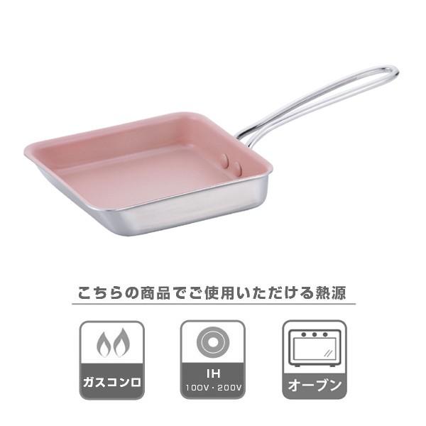 ■在庫限り・入荷なし■ フライパン　オレンジページスタイル　IH対応　ミニ卵焼き器　12×14cm （ ガス火対応 エッグパン 卵焼き器 ）｜livingut｜02