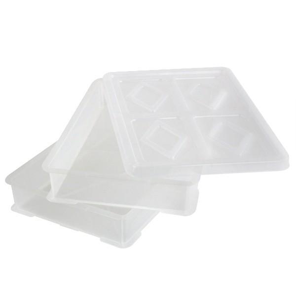 もち箱 フードテナー 本体2段 蓋1個 30×45cm レールトイ 収納 クリア （ 餅箱 餅ばこ もちばこ フードコンテナー 保存容器 プラスチック フードコンテナ ） | ブランド登録なし | 19