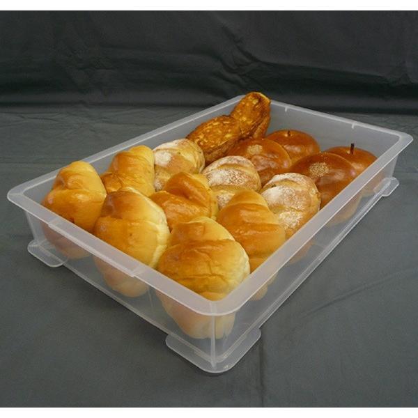 もち箱 フードテナー 本体2段 蓋1個 30×45cm レールトイ 収納 クリア （ 餅箱 餅ばこ もちばこ フードコンテナー 保存容器 プラスチック フードコンテナ ） | ブランド登録なし | 04