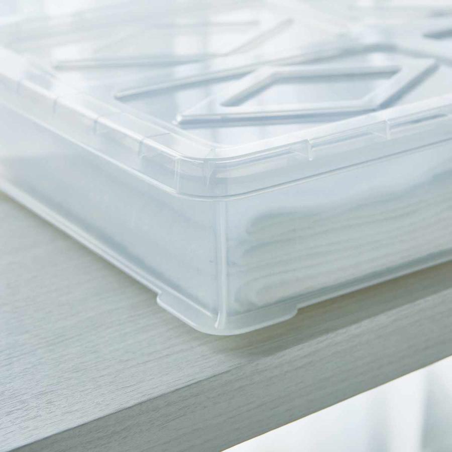 もち箱 フードテナー 本体2段 蓋1個 30×45cm レールトイ 収納 クリア （ 餅箱 餅ばこ もちばこ フードコンテナー 保存容器 プラスチック フードコンテナ ） | ブランド登録なし | 08