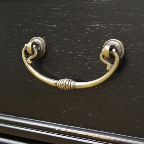 チェスト 5段 アンティーク調 ノワール 幅45cm （ 開梱設置