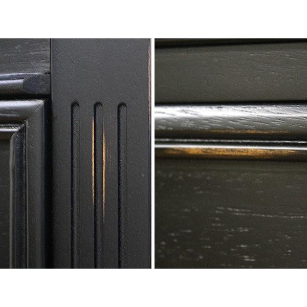 美品 アンティーク調　ノワール　4段　チェスト　アンバーブラック 0950353-3.jpg