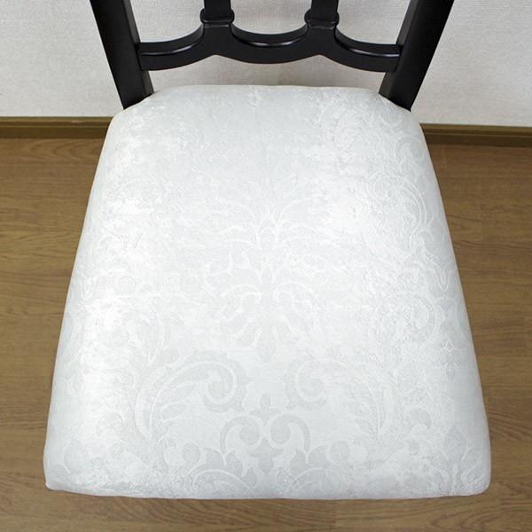 ダイニングチェア 2脚セット アンティーク調 ノワール 座面高45cm