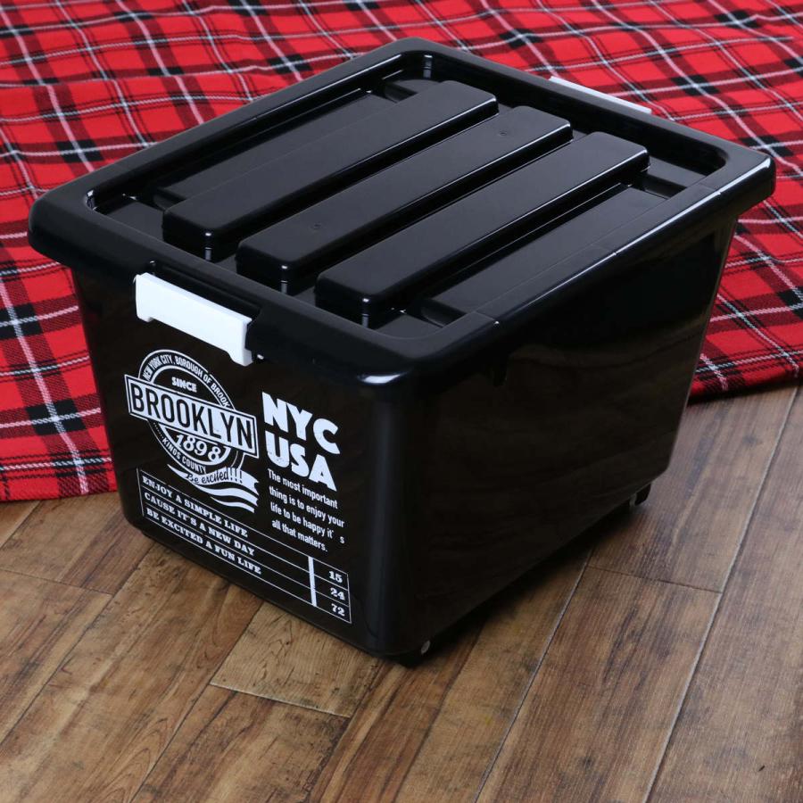 収納ボックス フタ付き NYC 幅39×奥行50×高さ32cm ブルックリン