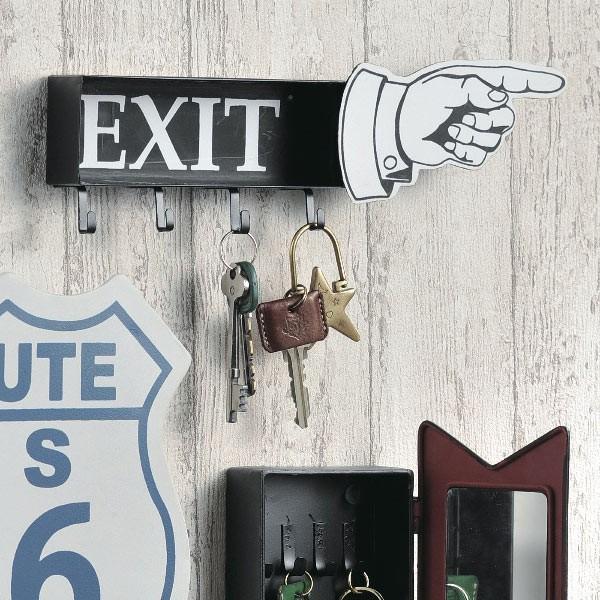 □在庫限り・入荷なし□ キーフック EXIT （ 鍵 収納 玄関