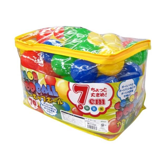 カラーボール カラーポップボール 7cm 70個入 カラフル （ ボール