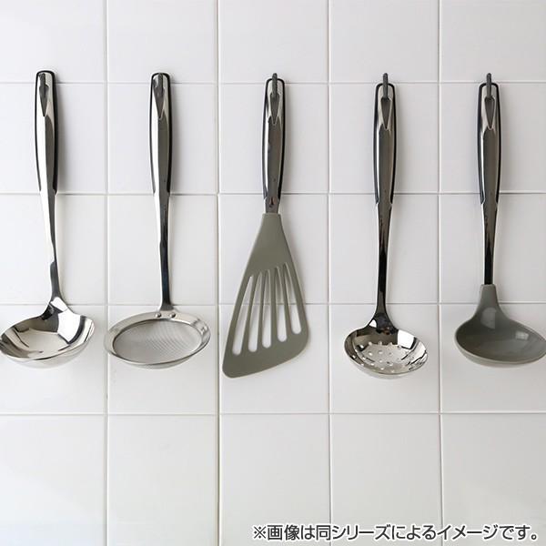 お玉 おたま シェフェリエ 中 ブラック 日本製 （ 穴無しお玉 レードル