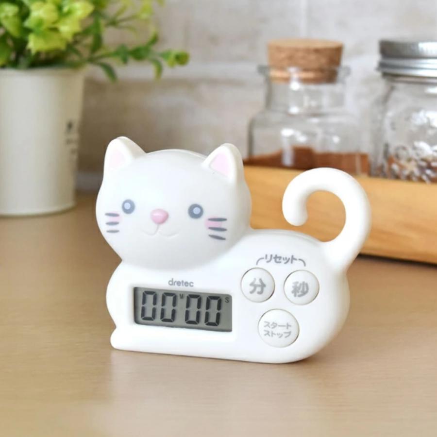 ドリテック キッチンタイマー マグネット付き ねこタイマー （ DRETEC