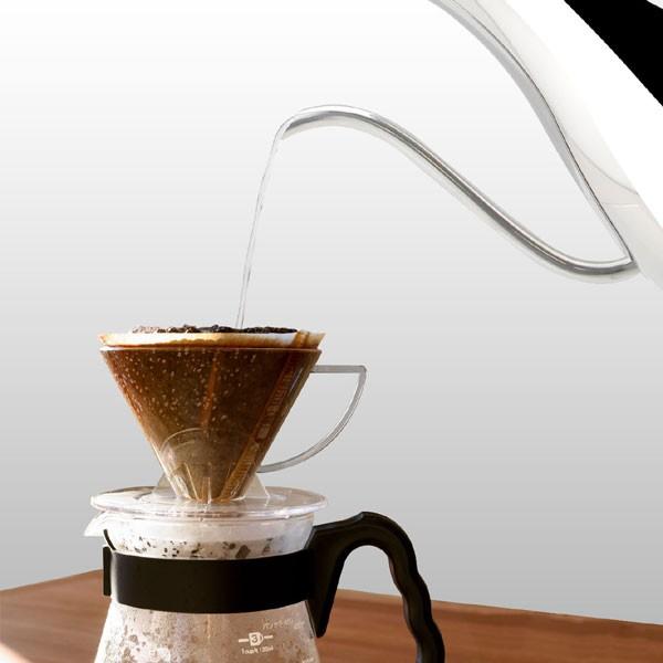 ドリップケトル グレーブ 1.0L シルバー 電気ケトル （ 細口電気ケトル