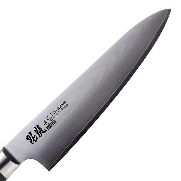 包丁 毘嵐 ダマスカス45層 AUS10 洋包丁 180 （ 牛刀 包丁 ダマスカス