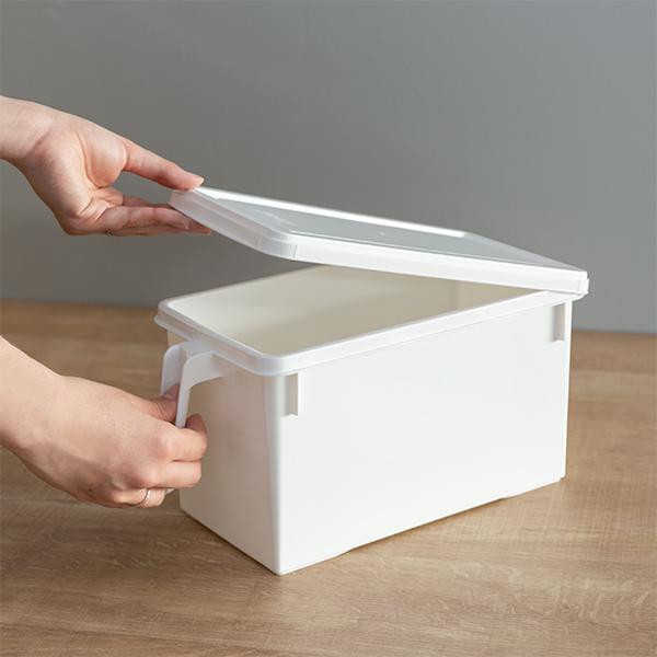 キッチン収納ケース ストックハンドルボックス フタ付き 幅15 7cm