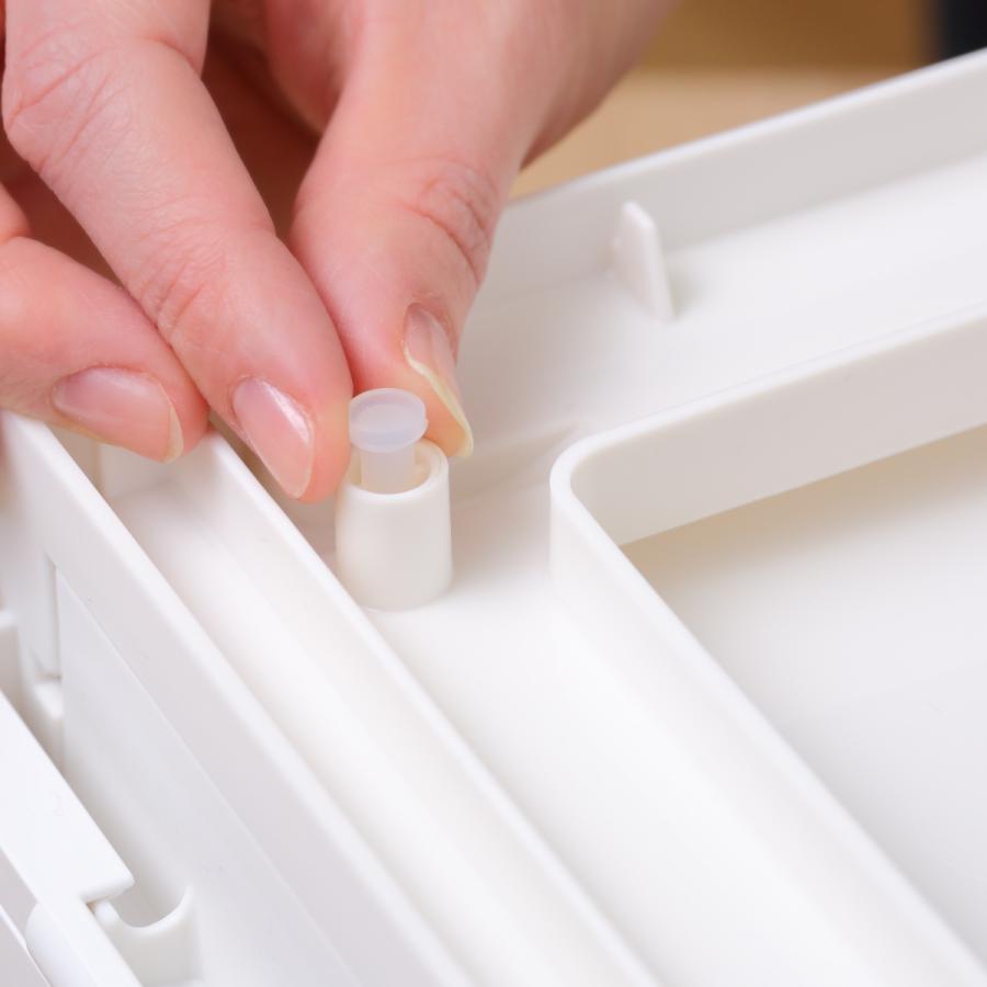 SANKA 収納ケース 幅18.8×奥行35.8×高さ18.8cm 同色3個セット