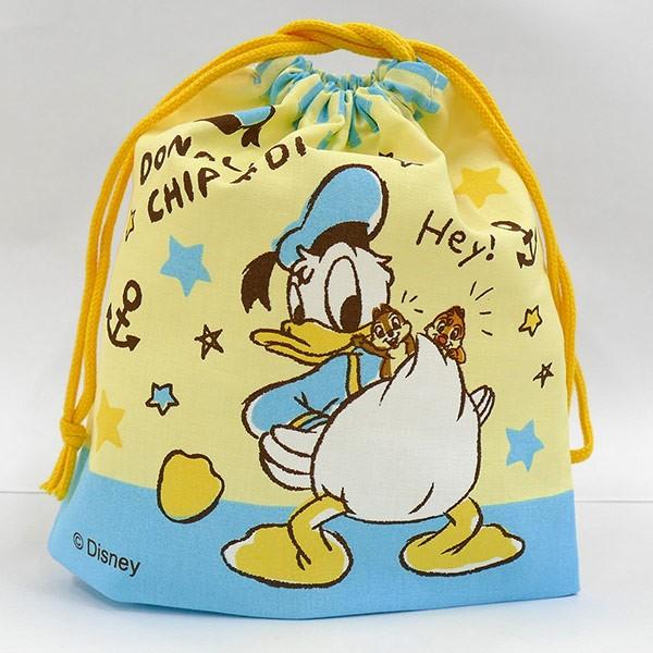 Disney（ディズニー） お弁当袋 マチ付きランチ巾着 ドナルド