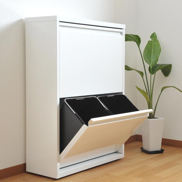 ゴミ箱 約 76L 2段 4分別 スチール製 幅65.5cm ( ごみ箱 76 ゴミ箱 約 76L 2段 4分別 スチール製 幅65.5cm ( ごみ箱 76