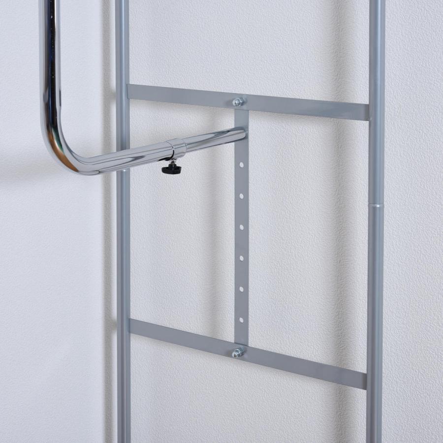 突っ張りハンガーラック フロントカーテン付き ハイタイプ/スリム 突っ張りハンガーラック フロントカーテン付き ハイタイプ/スリム