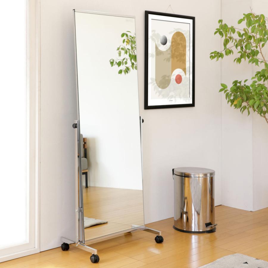 直接】大型MiraHope スタンドミラー キャスター付き 人気ナチュラル